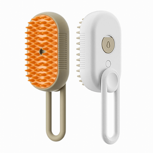 Brosse Vapeur 3-en-1 pour Chats et Chiens – Nettoyage, Massage & Soin du Poil