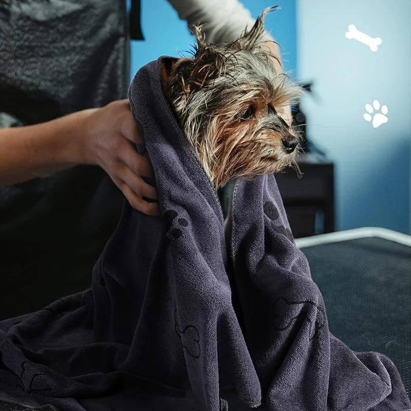 Serviette en Microfibre Ultra-Absorbante pour Chien – Séchage Rapide