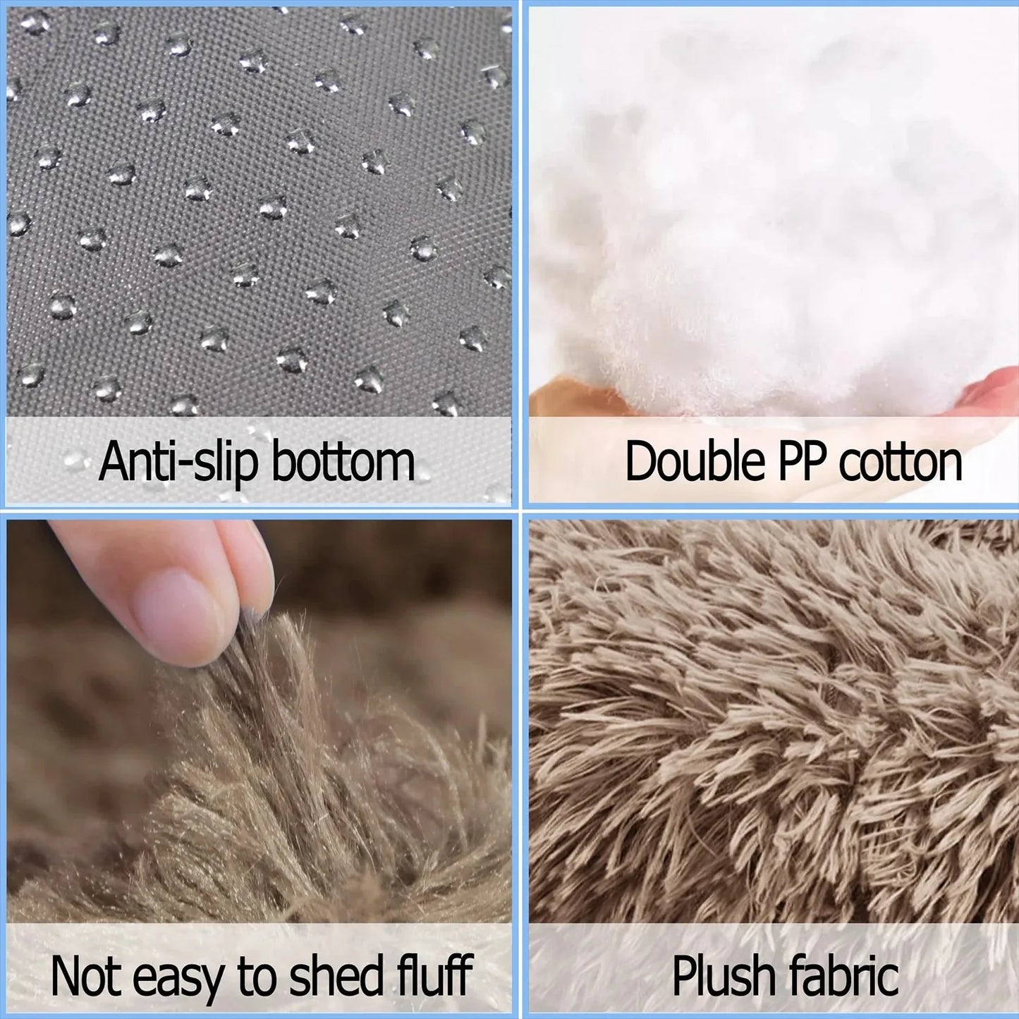 Panier Rond Douillet pour Chiens et Chats – Lit Chauffant et Lavable