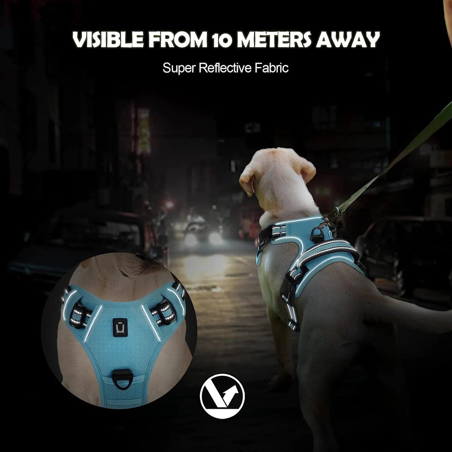 Harnais Anti-Traction pour Chien – Réglable, Confortable & Facile à Contrôler