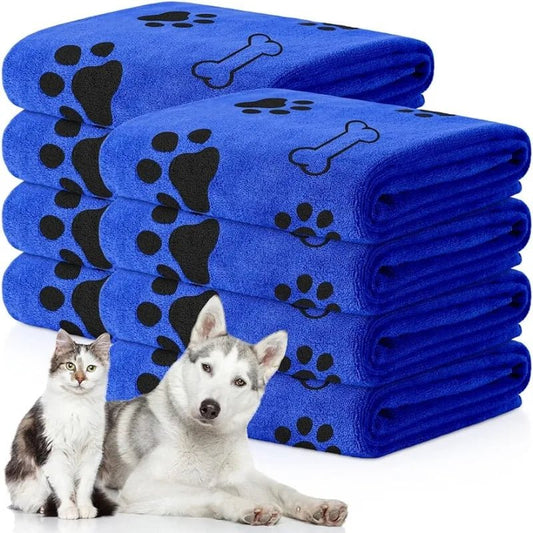 Serviette en Microfibre Ultra-Absorbante pour Chien – Séchage Rapide