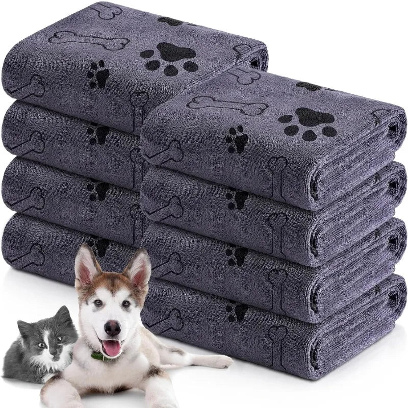 Serviette en Microfibre Ultra-Absorbante pour Chien – Séchage Rapide