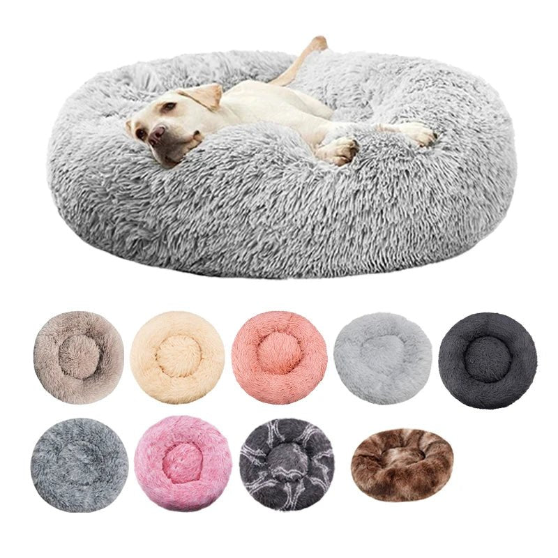 Panier Rond Douillet pour Chiens et Chats – Lit Chauffant et Lavable