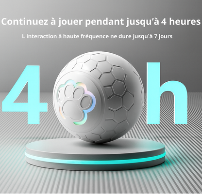 Balle Interactive Intelligente pour Chien et Chat – Rechargeable USB avec Lumières RGB