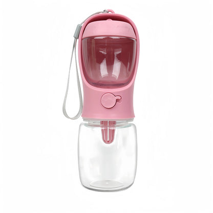 Gourde portable 2 en 1 pour chien et chat – eau & croquettes