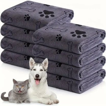 Serviette en Microfibre Ultra-Absorbante pour Chien – Séchage Rapide