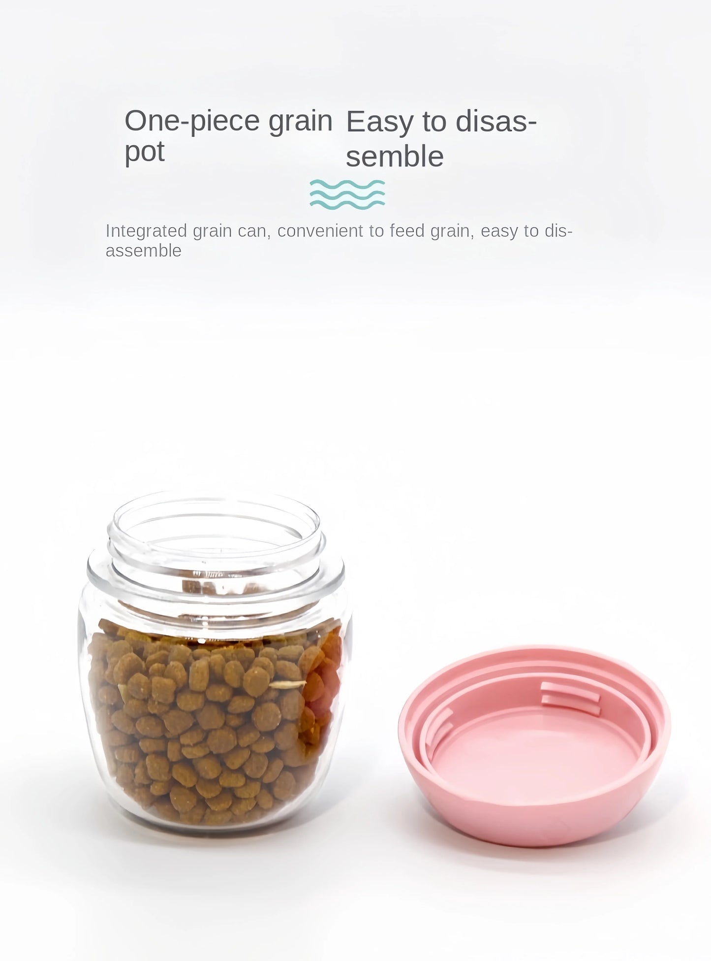 Gourde portable 2 en 1 pour chien et chat – eau & croquettes