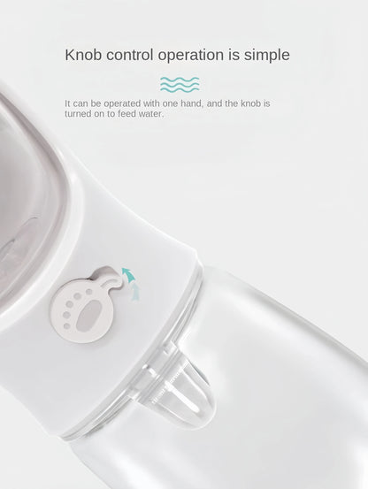 Gourde portable 2 en 1 pour chien et chat – eau & croquettes