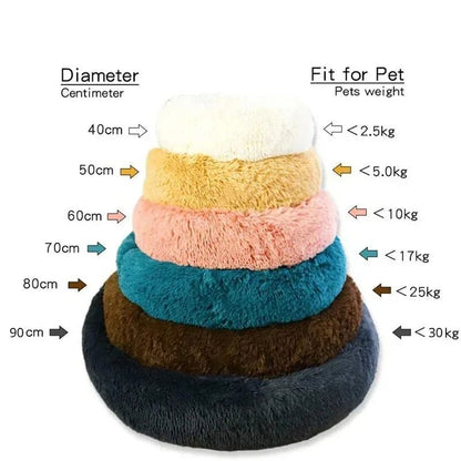 Panier Rond Douillet pour Chiens et Chats – Lit Chauffant et Lavable
