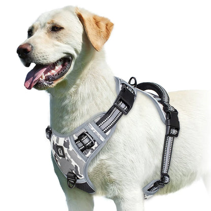 Harnais Anti-Traction pour Chien – Réglable, Confortable & Facile à Contrôler
